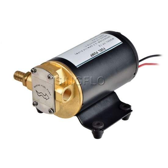 12LPM(3.68GPM) 24 volt small electric fuel transfer marine gear oil pump